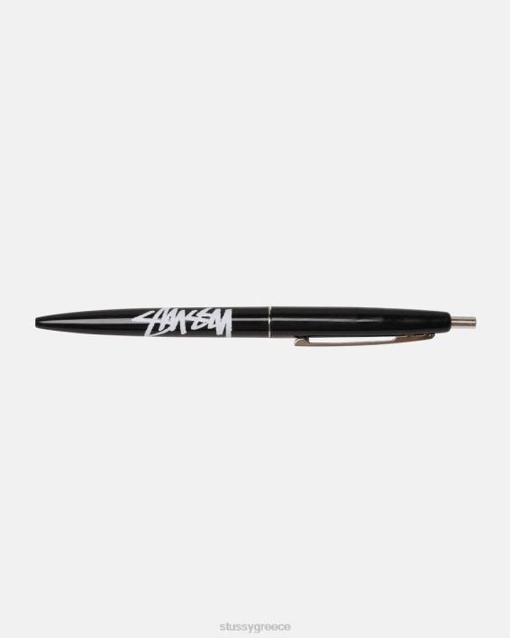 STUSSY BIC Clic Pen Μαύρος Μελανιού Τυπωμένο Λογότυπο 100% ABS