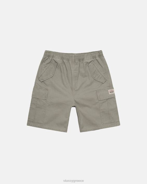 STUSSY ελιά Cargo Short Ripstop με ενισχυμένο πάνελ καθίσματος