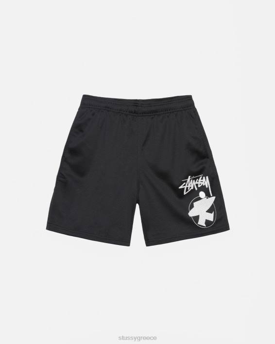 STUSSY μαύρος Surfman Mesh Σορτς για Άνετη Γυμναστική