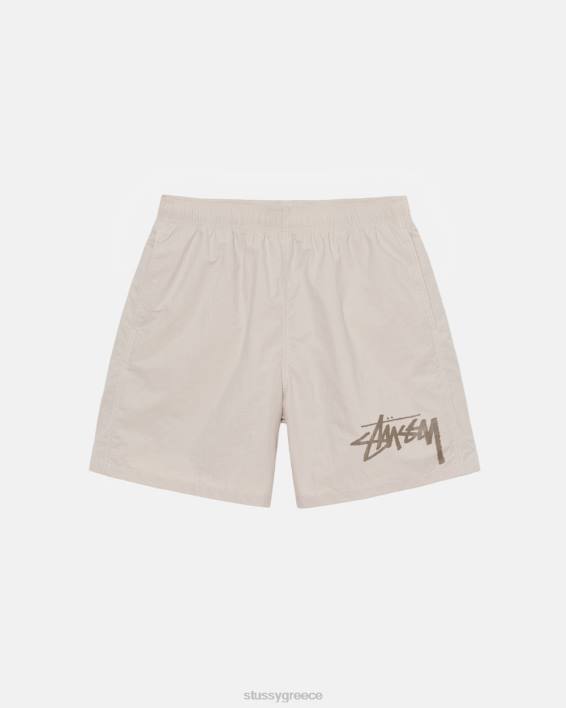 STUSSY ελαφρύ νάιλον σορτς νερού τεφρόχρουν με τσέπες