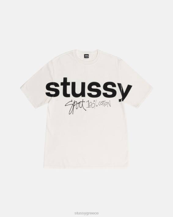 STUSSY φυσικός αθλητισμός βαμμένο μπλουζάκι μοναδικό χρώμα