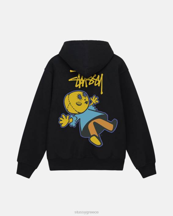 STUSSY μαύρος φούτερ με κουκούλα Dollie Zip Hoodie βαμβάκι πολυεστέρας