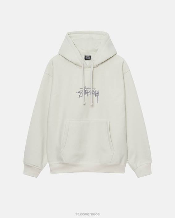 STUSSY χαλαρό φούτερ με κουκούλα και λογότυπο πέτρα