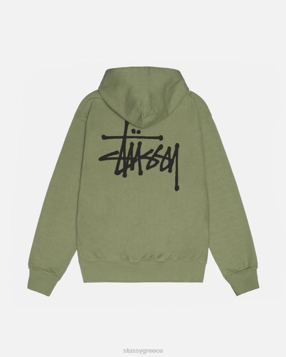 STUSSY αγκινάρα βαμμένη hoodie 100% βαμβάκι μοναδικό αποτέλεσμα