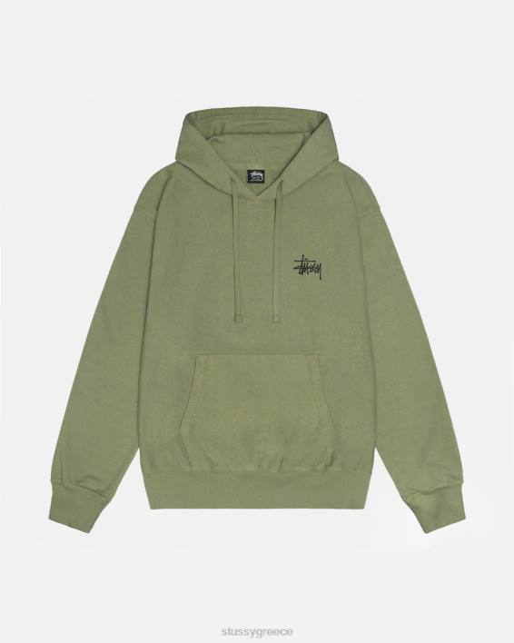 STUSSY αγκινάρα βαμμένη hoodie 100% βαμβάκι μοναδικό αποτέλεσμα