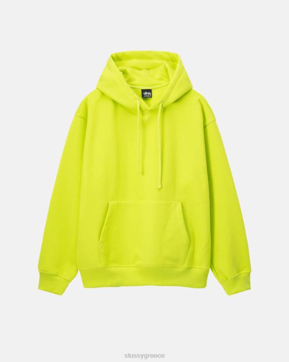 STUSSY χαλαρό φούτερ με κουκούλα keylime πίσω Applique