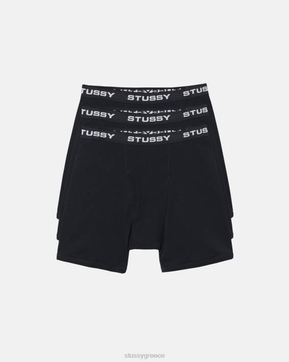 STUSSY μαύροι ανδρικοί μπόξερ σλιπ σε 3 πακέτο