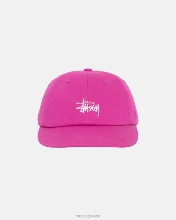 STUSSY πορφύρα Twill Strapback Καπέλο με Λογότυπο 100% Βαμβάκι