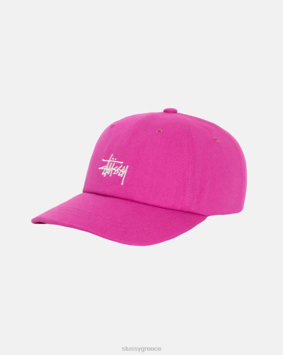 STUSSY πορφύρα Twill Strapback Καπέλο με Λογότυπο 100% Βαμβάκι