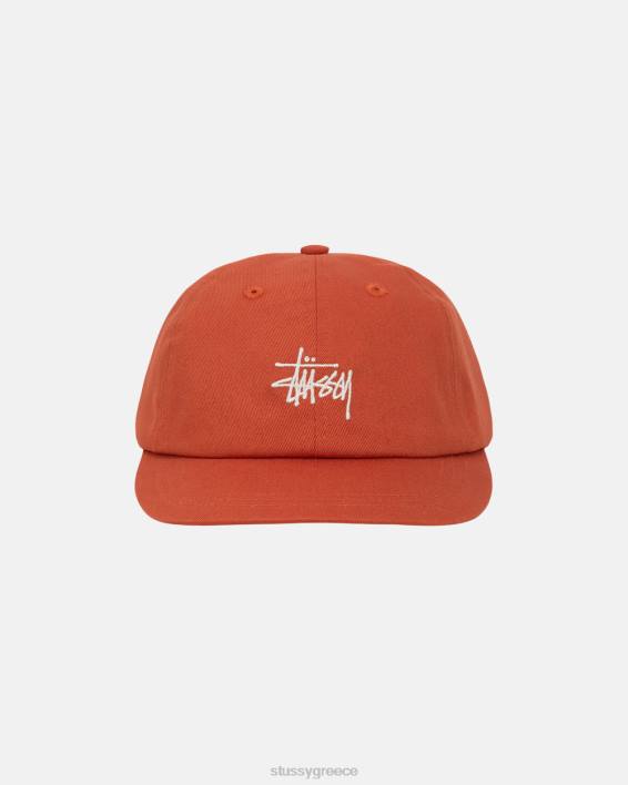 STUSSY σκονισμένο πορτοκαλί χαμηλό καλύμματος καπέλο strapback