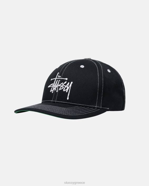 STUSSY Μαύρο Χαμηλό Καπάκι 100% Βαμβάκι Με Ετικέτα