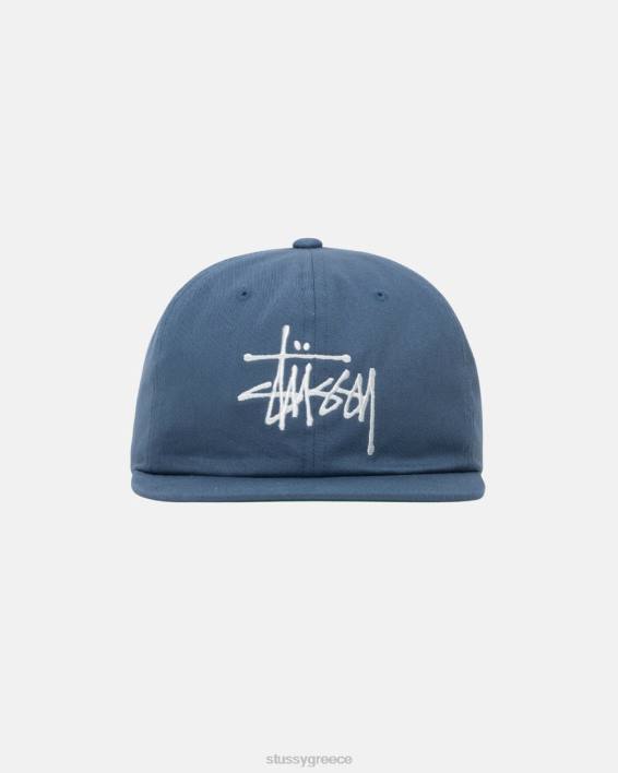 STUSSY καπέλο strapback από σχιστόλιθο σε βαμβάκι 100%